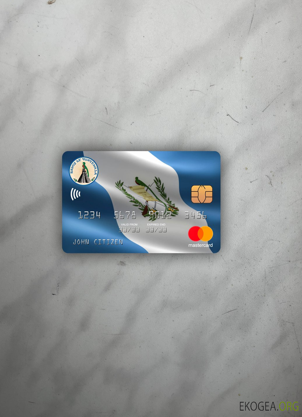 Guatemala Banco de Guatemala mastercard photolook recto